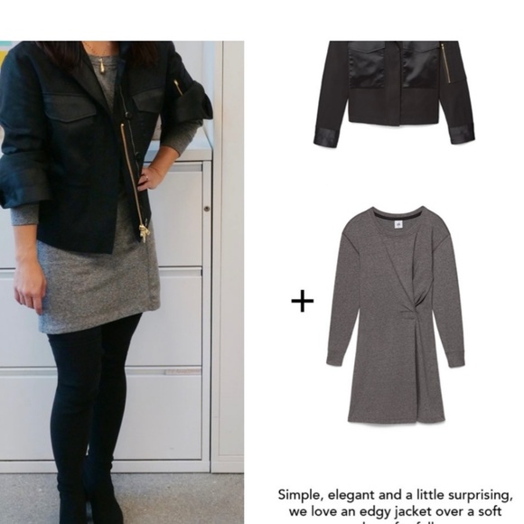 EUC CAbi Obsidian Put on Crewneck Dress size S - Picture 3 of 5